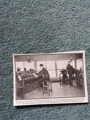 Sk285 Ephemera 1932 Picture Whitemoor Shunting Yard Control Box 
