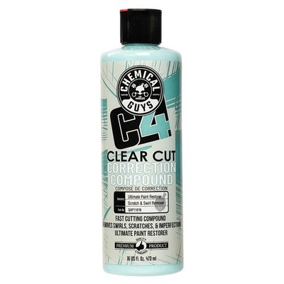 Chemical Guys C4 Clear Cut Correction Compound - 473ml (High Gloss Finish)