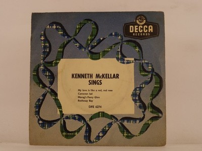 KENNETH MCKELLAR MY LOVE IS LIKE A RED RED ROSE (133) 4 Track 7'' Single includin