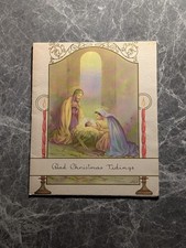 Christmas Card  Vintage OToole Holy Family Nativity Holiday