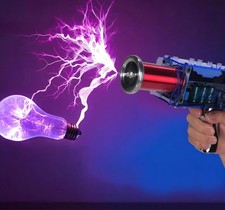 Handheld Tesla Coil Gun Plasma Coil Lightning Spark Arc Generator