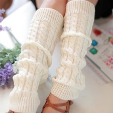 Women's Knitted Booties Foot Sock Keep Warm Slimming Leggings Boot Cover  