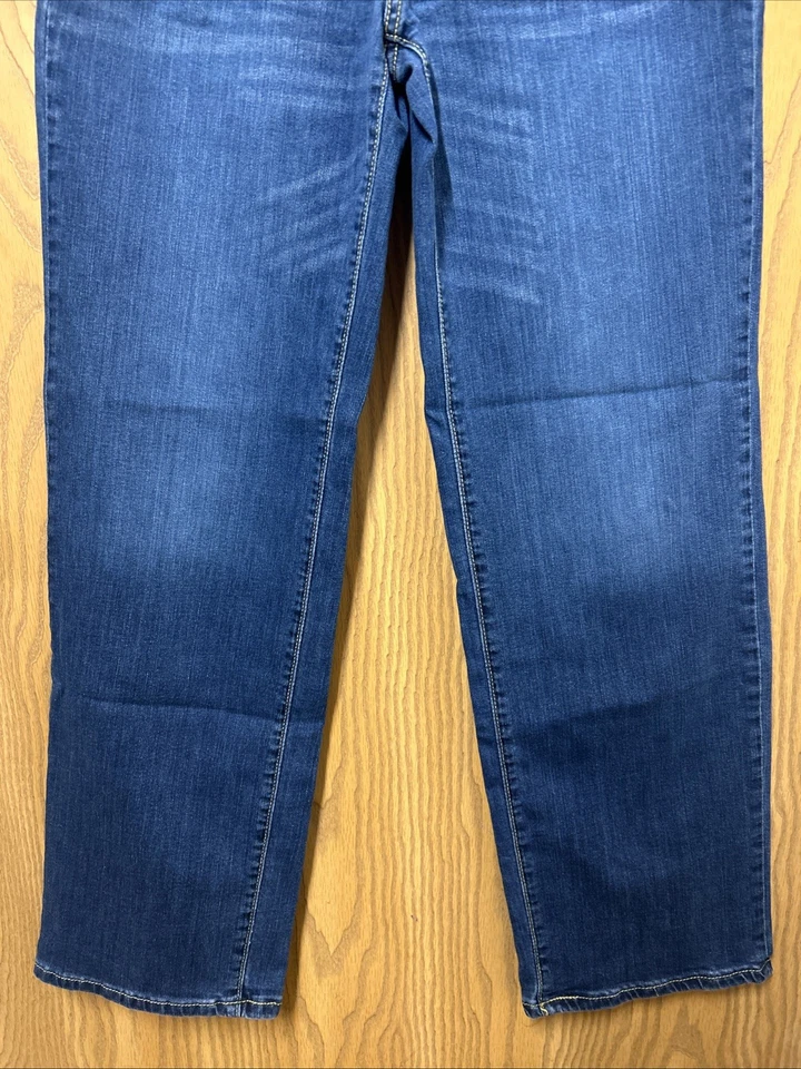 Pantalones de mezclilla para adolescentes Sonoma Flexwear sueltos calce recto azul lavado oscuro talla 20 jóvenes Foto 3 de 4