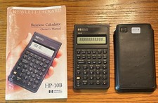Vintage Hewlett Packard HP-10B Financial Calculator -- TESTED/NEW BAT/MORE 6 