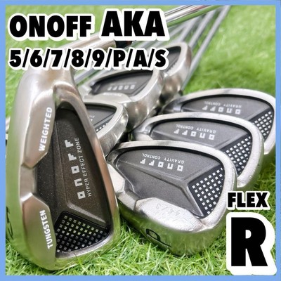 ONOFF AKA Red Herren Eisensatz 8 Schläger R Flex Rechtshänder Stahl Golf