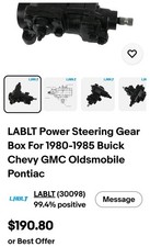 Brand New Never Used Steering Box For Gbody.