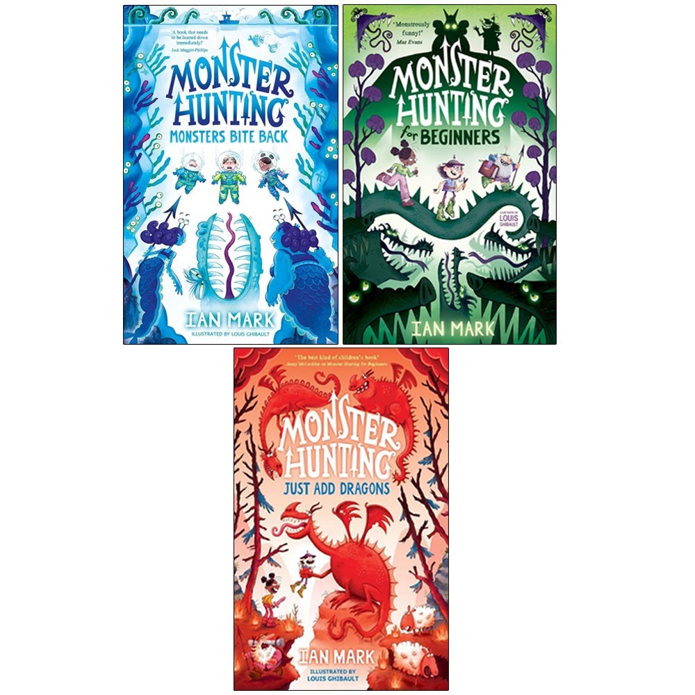 Monster Hunting Series 3 Books Collection Set by Ian Mark Monster Hunting