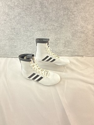 Adidas Box Hog 2 Boxing Shoes White/Black Size 5