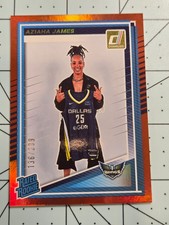 2025 Panini Donruss WNBA - Rated Rookie Aziaha James #95 Holo Red /299 (RC)
