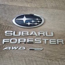 2010 Subaru Forester Rear Emblem Badge Symbol Logo Used Set 2010 Subaru Forester Rear Emblem Badge Symbol Logo Used Set