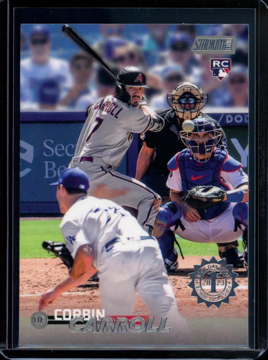 2023 Topps Stadium Club #131 Corbin Carroll First Day Issue SSP Rookie