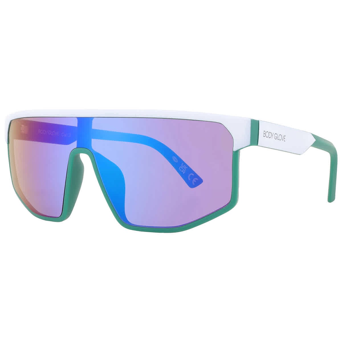 Солнцезащитные очки унисекс с зеркальным покрытием BG 25 400 Green Mirror Shield 10269479FMR GRNGRN 3290₽