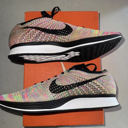 Nike Flyknit Racer 2013 Multicolore 11,5 Rare Vintage Supreme Japan Boîte Logo Running
