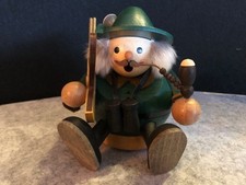 R&auml;ucherm&auml;nnchen J&auml;ger - F&ouml;rster Seiffen Volkskunst RG Erzgebirge unbenutzt 13cm