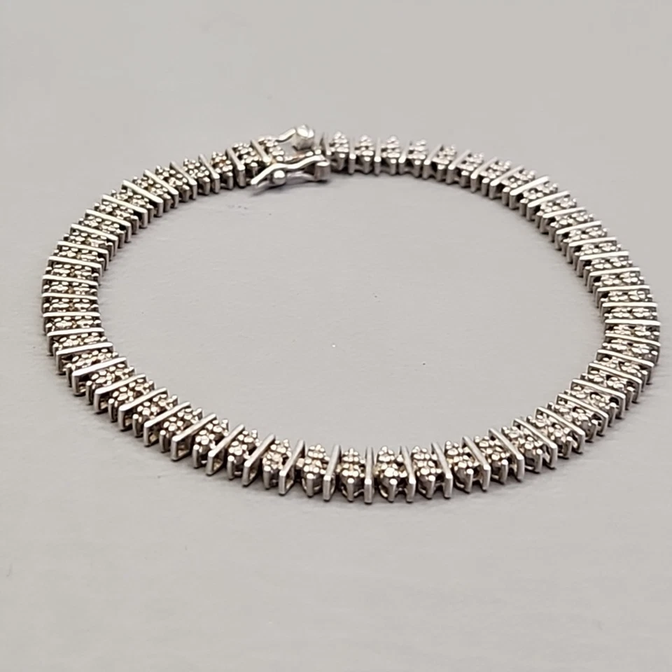 Pulseira Technibond corrente prata esterlina 925 7,25" - Imagem 4 de 4