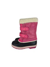 Sorel 1964 Pac Strap Boot Waterproof Suede Patent Winter Boots Childrens Size 12