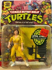 Vintage 1992 Playmates TMNT April O'Neil Yellow w Video Camera MOC