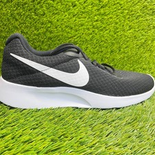 Nike Tanjun Mujer Talla 10 Negro Blanco Atlético Correr Caminar Zapatos Tenis