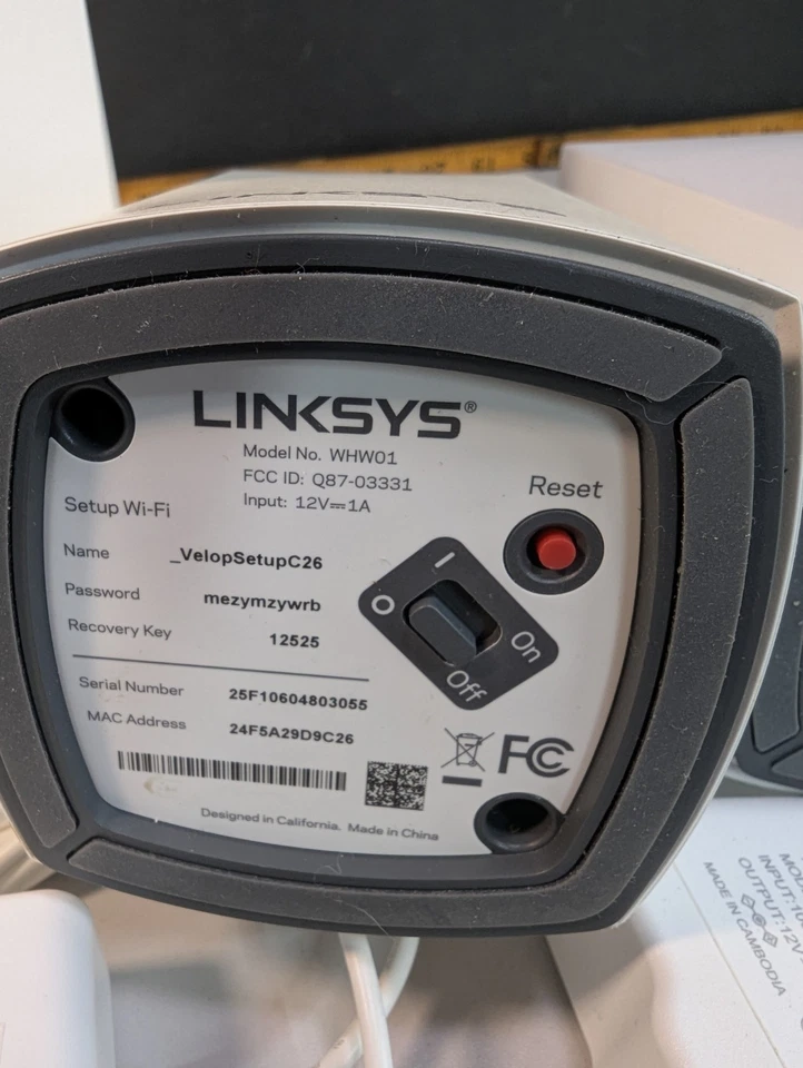 Linksys Velop WHW01 Mesh Wifi System Dual-Band AC1300 3x Nodes - Image 3 of 4