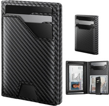 Leather Wallet for Men Card Holder: Premium Genuine Leather, RFID Blocking, Slim