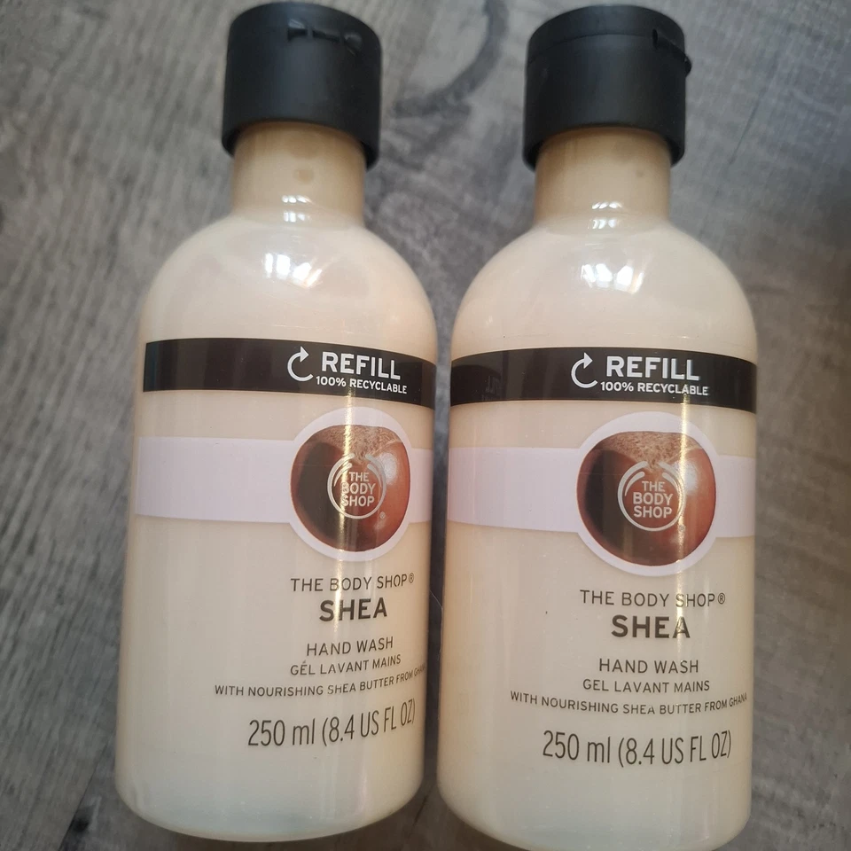 The Body Shop Shea Hand Wash Refill 250ml Liquid Soap Discontinued Original New - Image 2 of 4