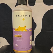 Alaffia Bubble Bath Lemon Lavender Unrefined Shea Butter Cruelty-Free 16 fl oz