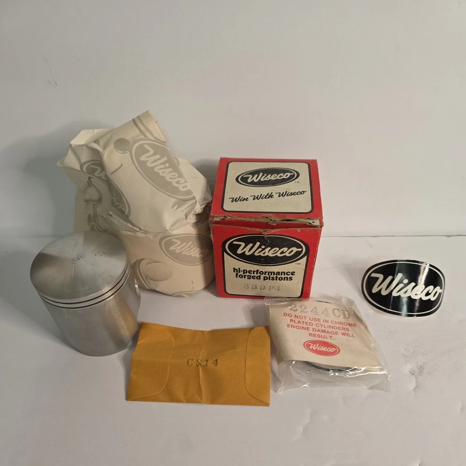 Nuevo de Lote Antiguo Wiseco 57.00mm 1.00mm 1er Kit O/S Honda CR125 MT125 339M05700 339P4 (1054) Foto 2 de 3