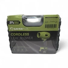 NEW Saker Cordless Leaf Blower Portable Dust Cleaner Handheld Blower. Green