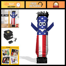 Mini Inflatable Tube Man Set - 29" Wacky Waving Guy with Blower for Desktop Ads