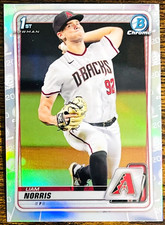 2020 BOWMAN CHROME DRAFT REFRACTOR LIAM NORRIS ARIZONA DIAMONDBACKS 1ST
