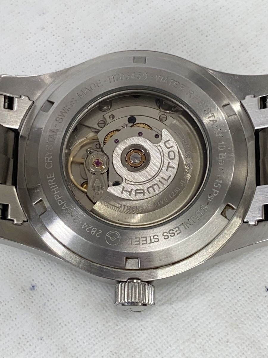 HAMILTON Automatic Watch Analog Stainless BLK SLV H705450 image 3