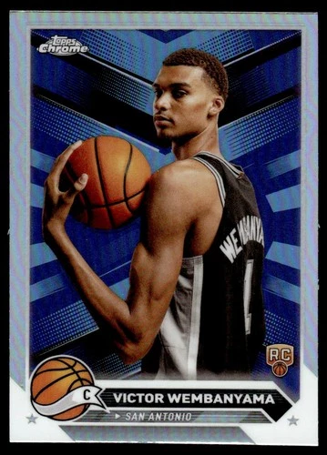 2023-24 Topps Chrome Refractors Victor Wembanyama Rookie San Antonio Spurs #1