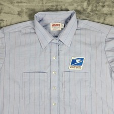 VINTAGE USPS Shirt Mens 48 Elbeco Button Up Postal Uniform Union Made in USA