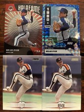 Nolan Ryan 4 Card LOT! Holo Fame / 1980s Stars / Stadium Club - Houston Astros