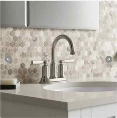 Kohler Aderlee Waschbeckenarmatur Chrom | 2 Hebel Für Warm & Kalt Mit Keramik-Scheibenventil