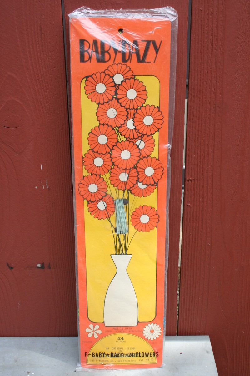 Vintage 1970s Takahashi Baby-Dazy 24 Flowers Daisies SF