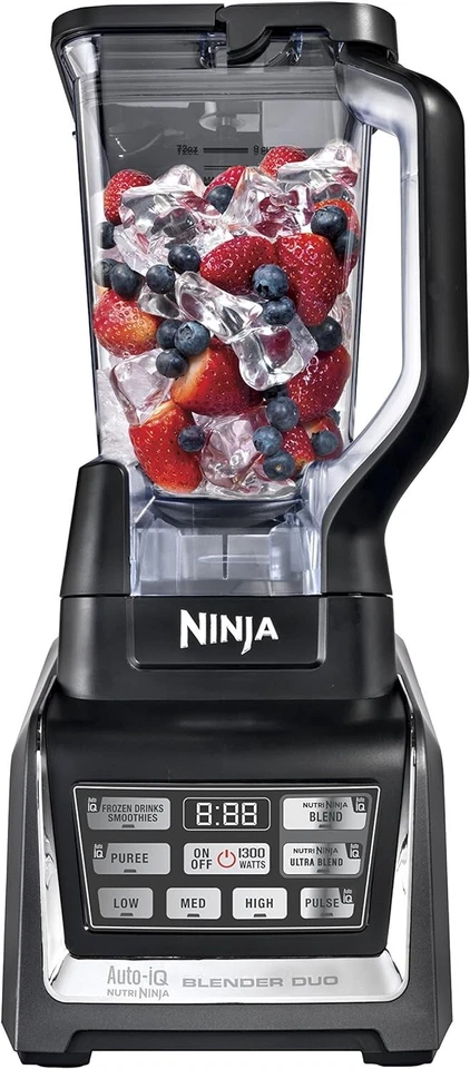 Licuadora Ninja Nutri Duo con Auto-iQ 72 OZ 3 velocidades negra BL641 CAJA ABIERTA NUEVA Foto 3 de 4