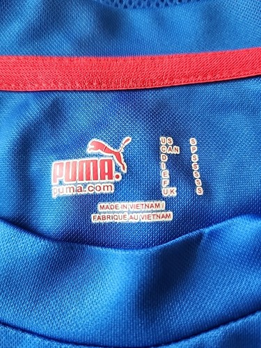 Camiseta PUMA Italia Fútbol Copa Mundial FÚTBOL Selección Nacional Azul Hombre Talla PEQUEÑA - Imagen 9 de 12