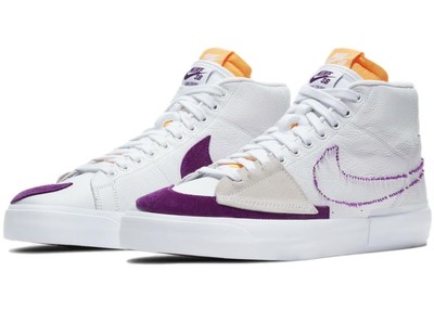Nike SB Zoom Blazer Mid Edge L 'White Viotech' Shoes DA2189-100 | eBay