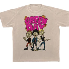 trending Green Day band caricature sand T-shirt unisex All sizes JJ5309