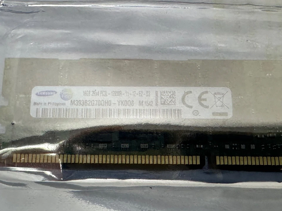 Samsung 32GB 2Rx4 PC3L-12800R DDR3 ECC REG Server Memory RAM M393B2G70QH0-YK0Q8 - Image 2 of 4
