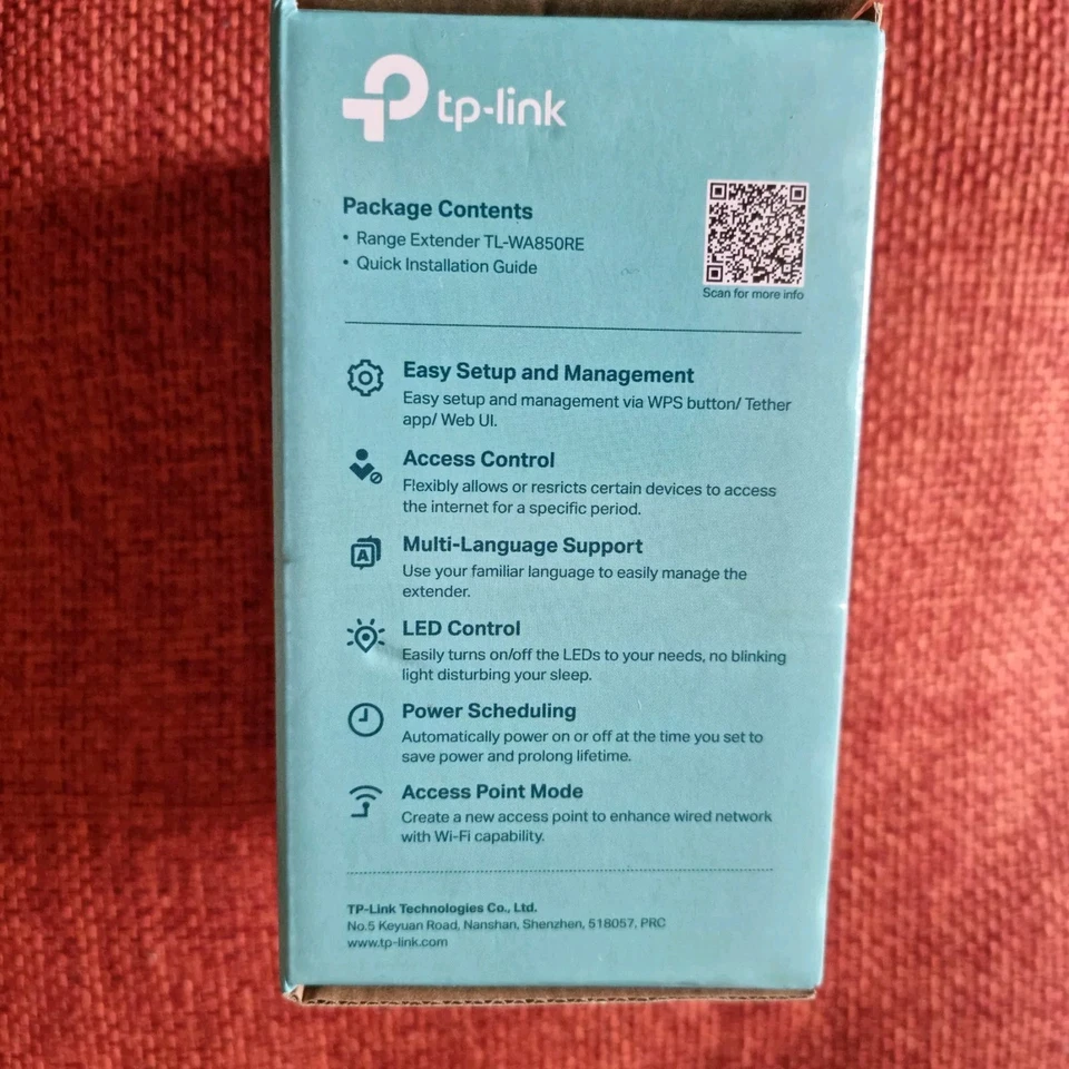 TP-Link TL-WA850RE 300Mbps Universal Wall Plug Range Extender/Booster High Speed - Image 3 of 4