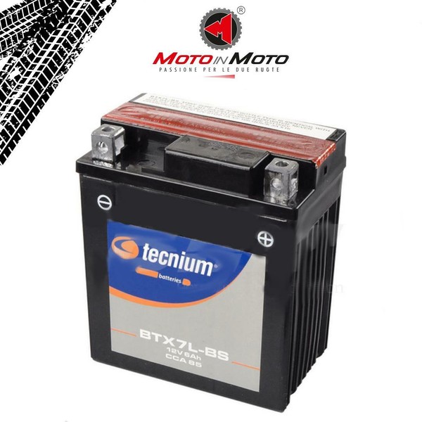 Batterie Tecnium BTX7L-BS Equiv. YTX7L-BS Honda Sh 125 2001 2002 2003 2004 2005-image