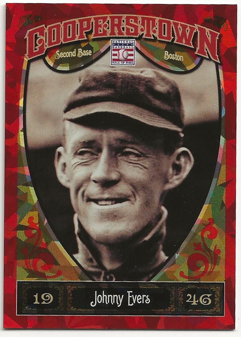 2013 Panini Cooperstown Red Johnny Evers /399 Crystal #9