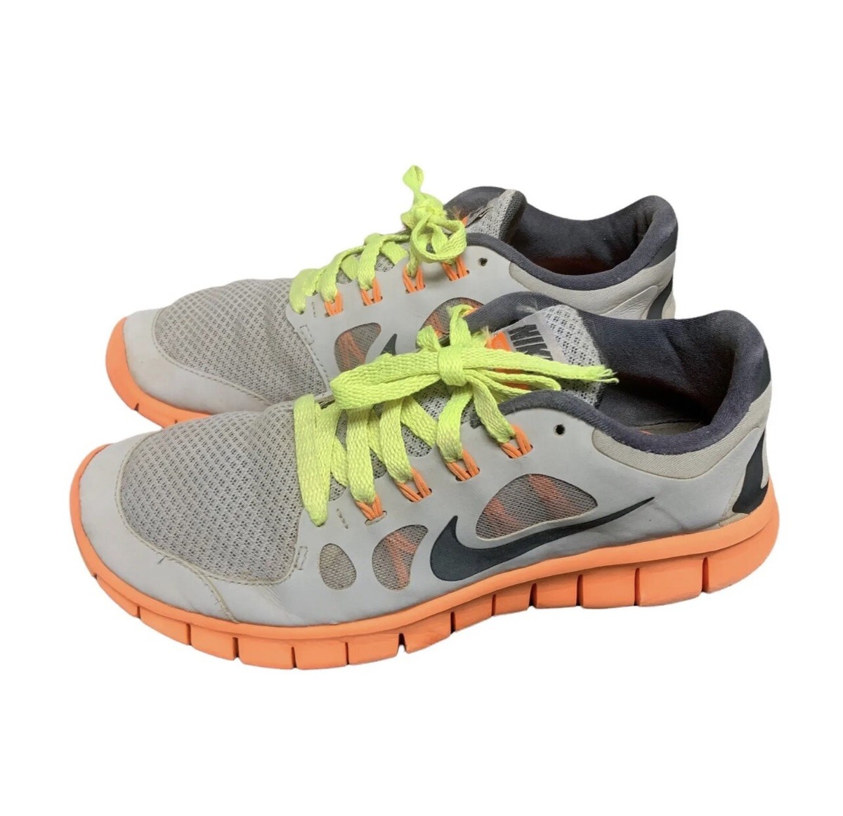 Nike Free Orange/Grey 580558-005 Boys
