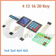 4 12 16 20 Key Membrane Matrix Switch Keypad 1x4 3x4 4x4 4x5 Array Keyboard
