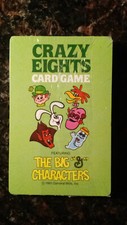 CRAZY EIGHTS CARD GAME featuring THE BIG "G" CHARACTERS 1981 GENERAL MILLS INC