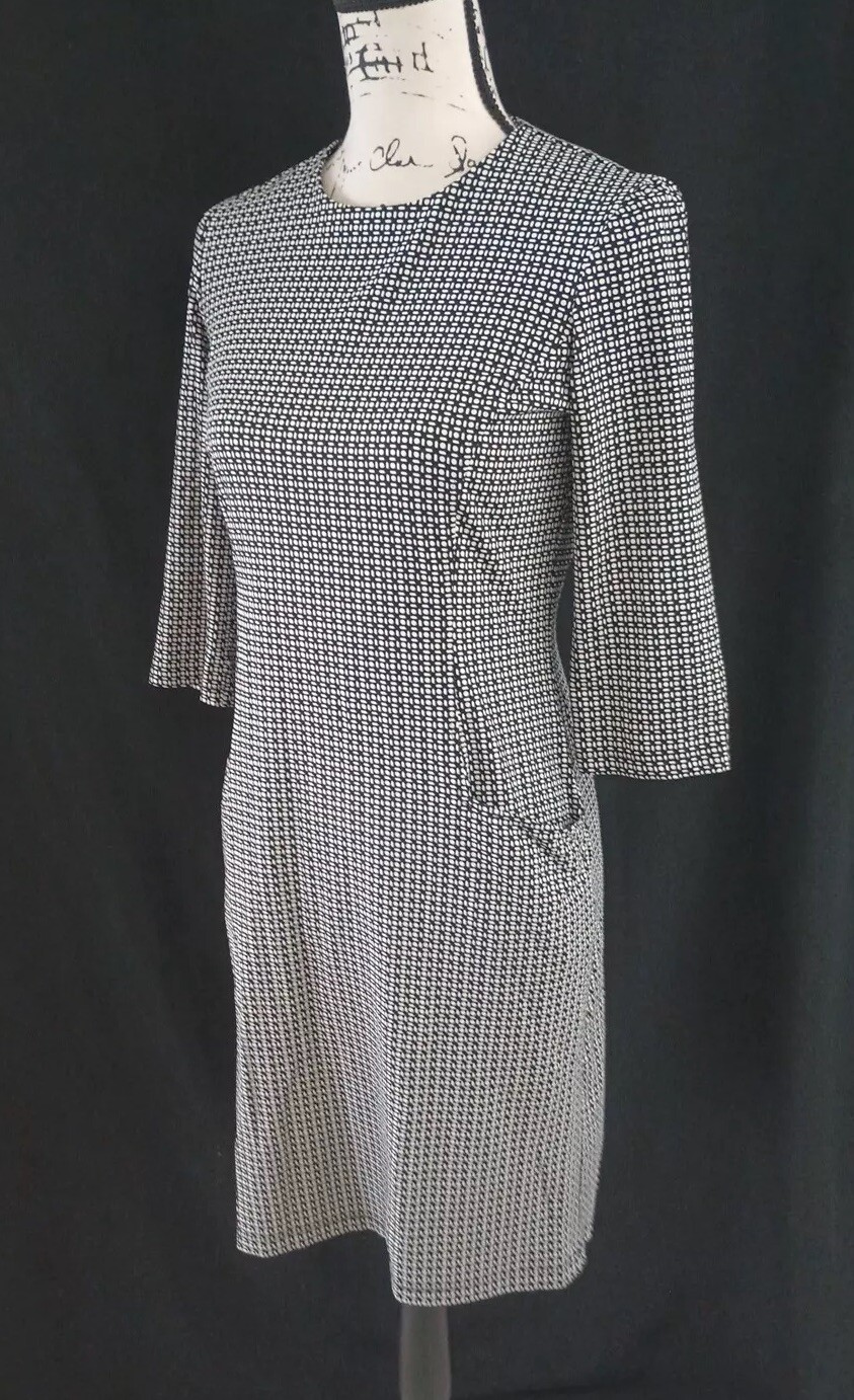 J McLaughlin Geometric Print Sheath Dress Size S … - image 5
