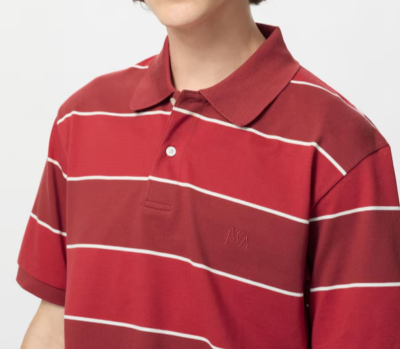 ASK availability first) UNIQLO Dry Kanoko Striped Polo Shirt new