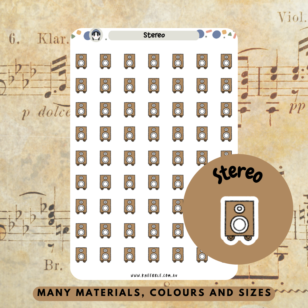 Stereo Music Planner Stickers